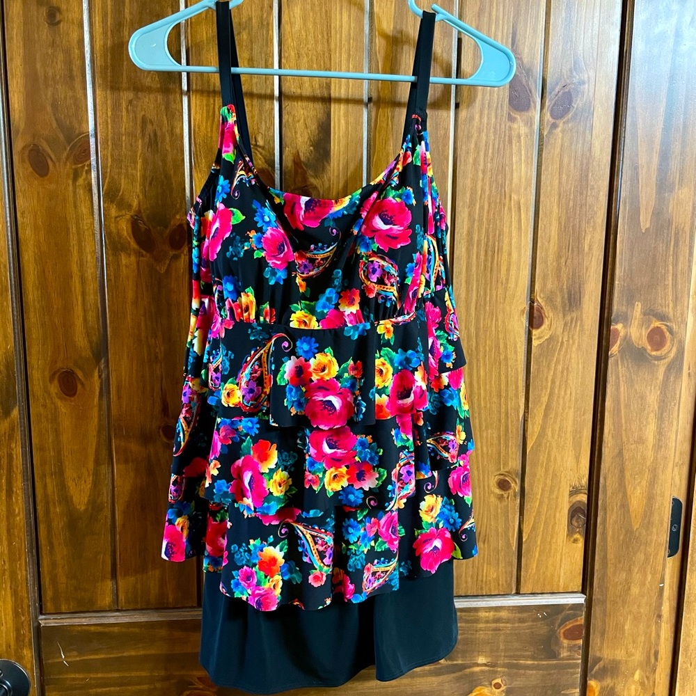 Swim Dress St John’s Bay Size 16 Floral
